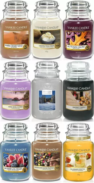 Yankee Candle Grand Bougie Cadeau Noël Maison Parfumée 150 Heures Parfum Neuf