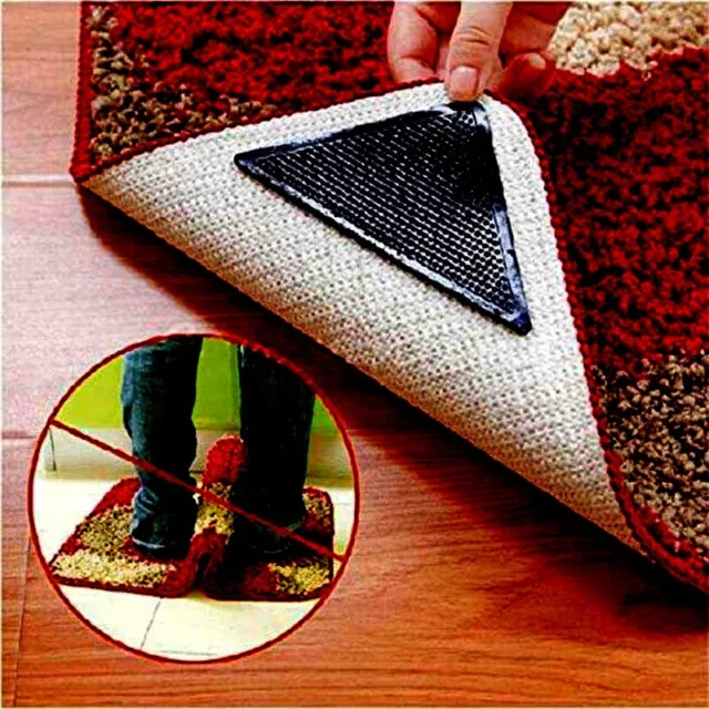 Rug Carpet Mat Grippers Ruggies Non Slip Skid Reusable Washable Grips Uk