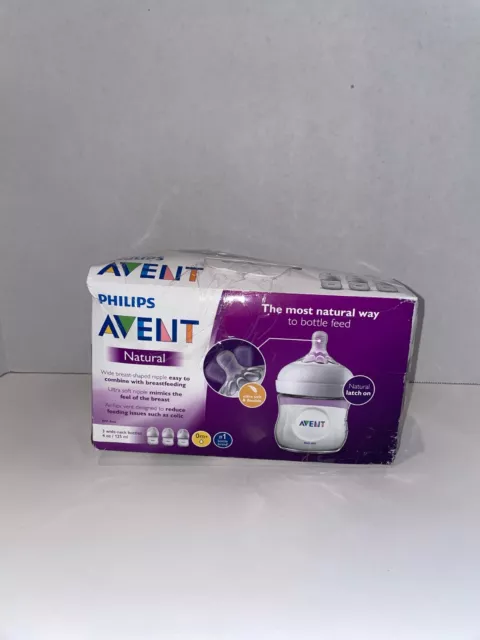 New in Damaged Box Philips Avent Baby natural wide neck