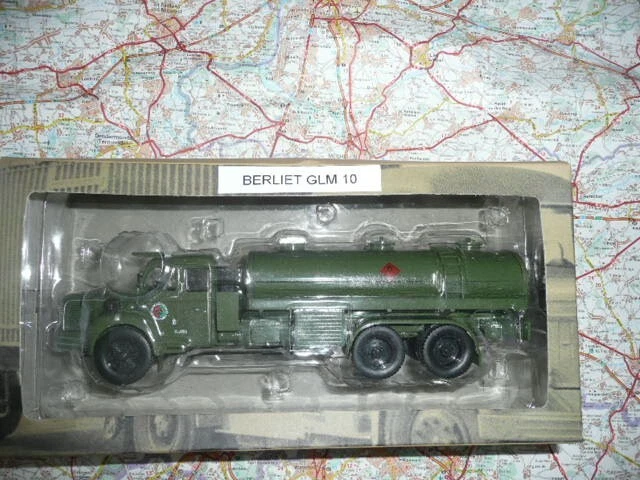 Camion Ancien Berliet GLM 10 Citerne Militaire 1957 - Modèle Réduit Altaya 1:43 - Échelle 1/43 - Occasion