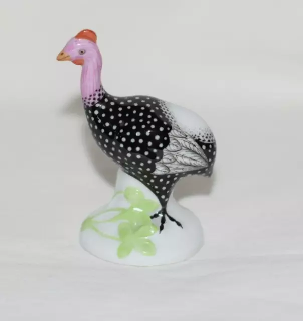 Vtg Herend Hungary Hand Painted Miniatures Porcelain Guinea Hen 2 3/4"