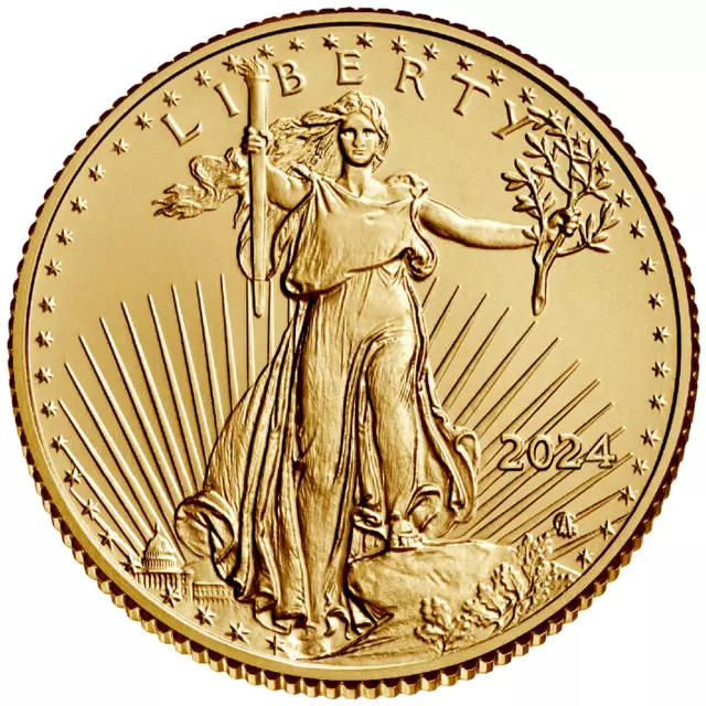 Goldmünze American Gold Eagle 2024 - USA - Anlagemünze - 1/10 Oz ST