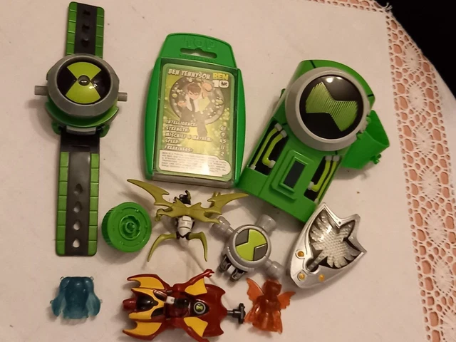 Ben 10 Bundle Ten Jetray Battle Launcher,Omnitrix Playset Watch Bandai,Figures