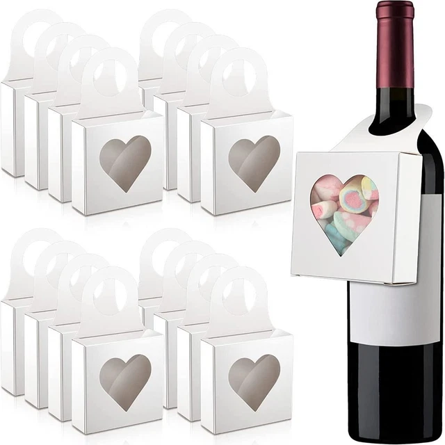 Pacchetto regalo Scatola di bottiglia di vino Decorazione natalizia Carta Kraft