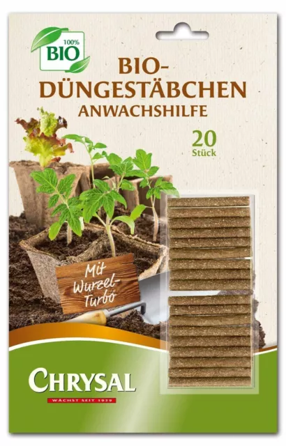 20/40/80 CHRYSAL Düngestäbchen Dünger Bio Anwachshilfe Nährstoff Depot