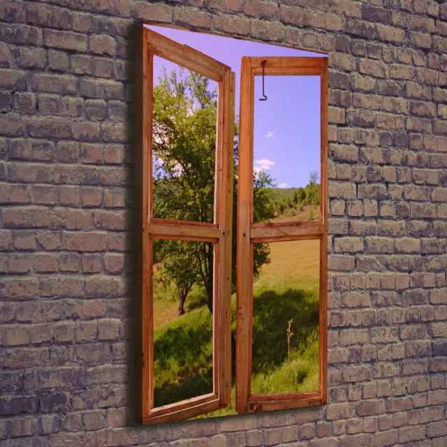Leinwand-Bild Kunstdruck Hochformat 70x140 Bilder Landschaft Fenster
