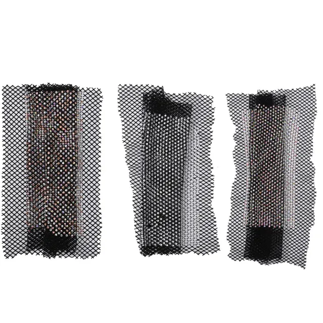 Glitter Fabric Crystal Rhinestone Mesh Net Elastic Cuttable for Clothing  Bag