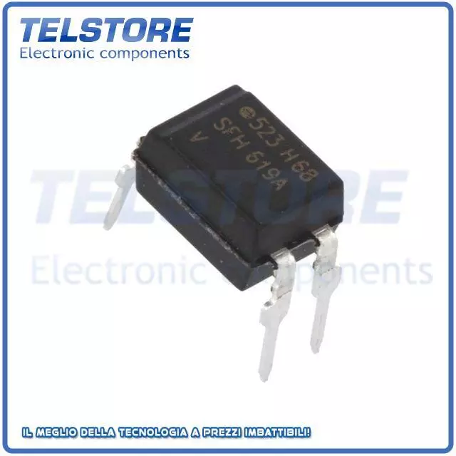 1pcs SFH619A Optocoupler THT Canali 1 Usc circuito Darlington Uisol 5,3kV  .