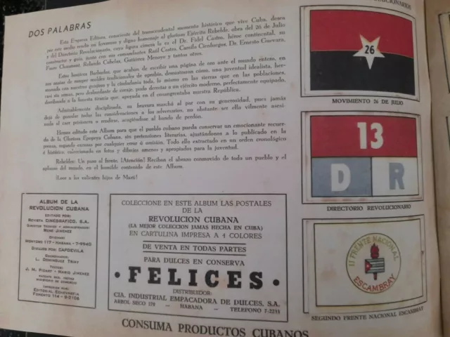 Album de la REVOLUCION CUBANA 1952-1959 (ristampa anastatica) in ottimo stato 2