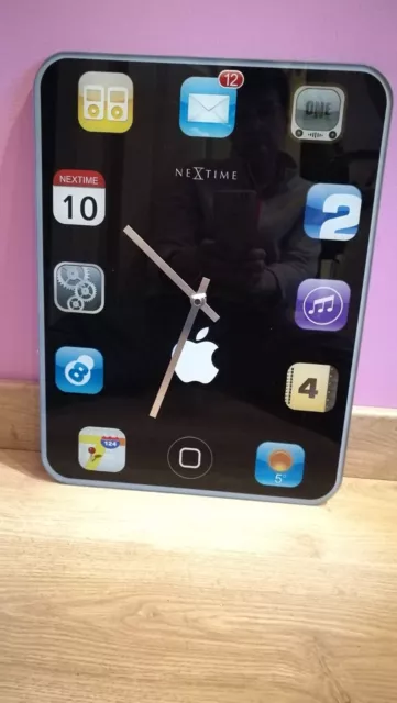 Horloge murale IPAD / IPHONE / APPLE - NeXtime Wall Pad - ETAT QUASI NEUF