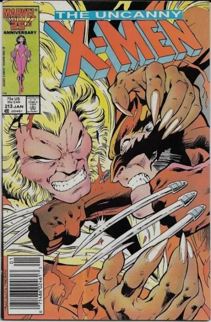 Uncanny X-Men 213-B  Marvel Comics Vol-1 (1981-2011) Grade 5.5