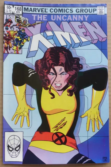 THE UNCANNY X-MEN #168, KEY ISSUE - 1st CAMEO APPEARANCE OF "MADELYNE PRYOR", VF