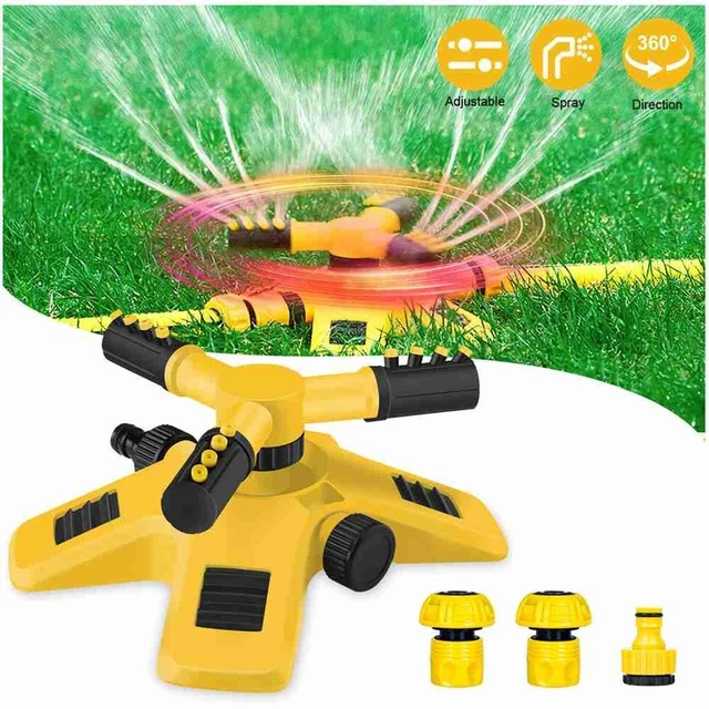 360 Rotation Irrigation Arrosage Vaporisateur Arroseurs de jardin Tuyau Pelouse
