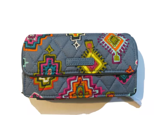 New Vera Bradley RFID All In One Crossbody New Painted Medallions For iPhone