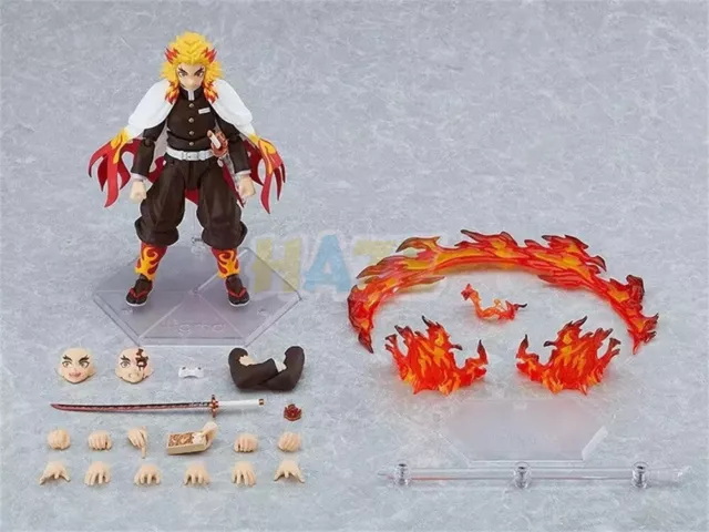 Anime Demon Slayer Rengoku Kyoujurou Aktion Abbildung Figma 553# Spielzeug 14cm