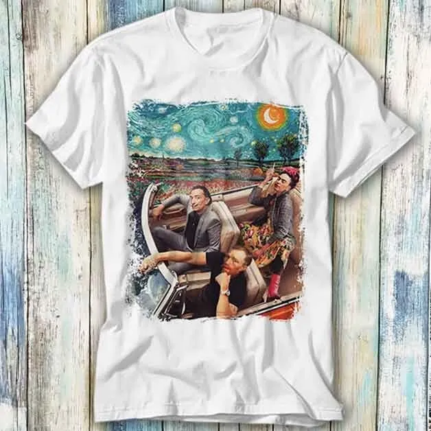 Famous Artists Vincent Van Gogh Salvador Dali Banky T Shirt Meme Top Tee 1425