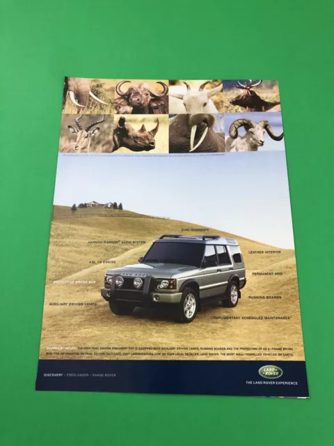 2002 2003 2004 Land Rover Discovery Original Print Ad Advertisement B16