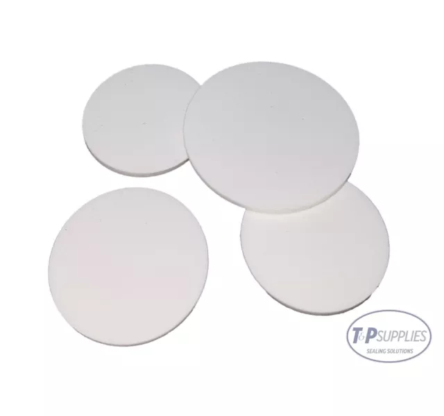 Silicone Rubber Disc / Discs x4 - 1.5mm thick - pick your own size