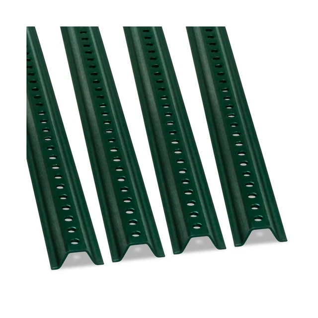 SmartSign U-Channel Sign Post, 8' Tall, 1.12LB Medium Weight, Green Baked Ena...