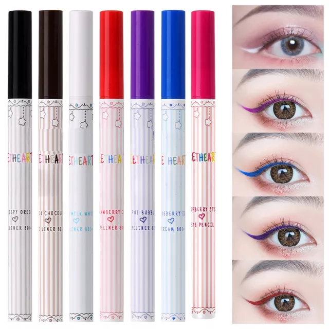 Mal Eyeliner Lidschatten-Stift Schminke Kosmetika Creme Lang anhaltend Glitzern