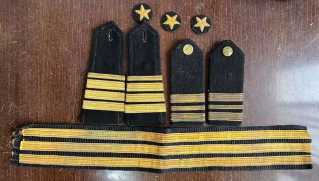 Sfrj Yugoslavia - Jna Army Lot Of Shoulder Ranks Navy - War Ship.