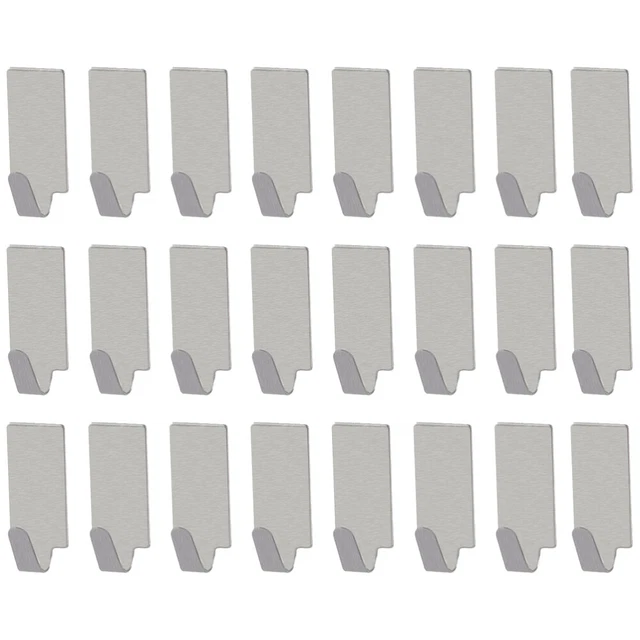 24 Pcs Stainless Steel. Hook Towel Hanger Heavy Duty Coat Hangers