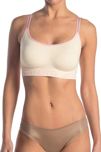 Cake Maternity Everyday 28-1015 Seamless Cotton Candy Bra in Blush size L NWT