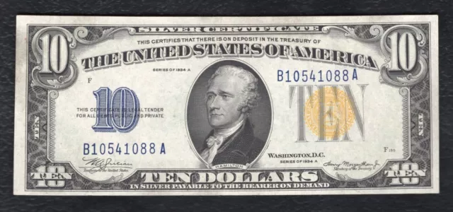 Fr. 2309 1934-A $10 Ten Dollars “North Africa” Silver Certificate Uncirculated