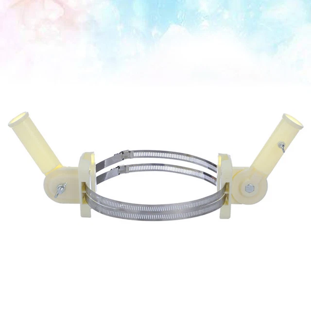 2 Pcs Fahnenmasthalterung Verstellbare Basis Rostfreier Stahl