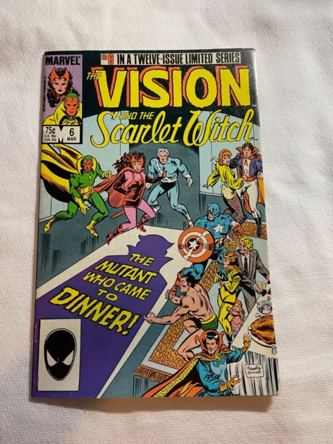 1986 Marvel Comic Book Vision And The Scarlet Witch