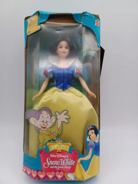 Vtg 80s Walt Disney CLASSICS Snow White Doll in BOX.