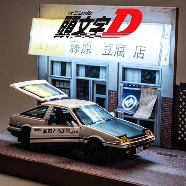 SCALE CAR MODEL 1:28, INITIAL D Toyota AE86 , Car Model Miniature EUR ...