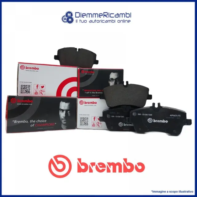 Kit Pastiglie Freno Brembo Anteriori Per Abarth 500 - 595 - 695 08-> (284Mm)