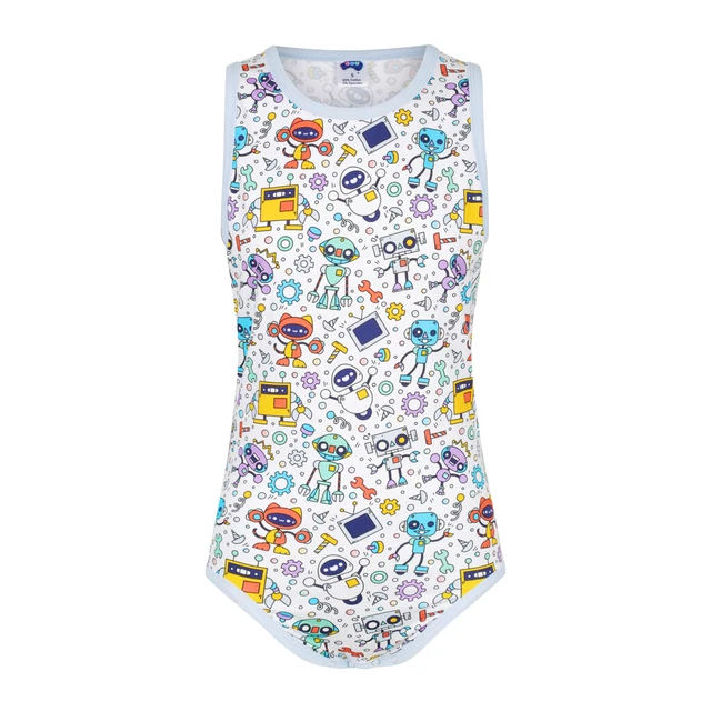 ODU *NEW* Robots Adult Diaper Cover /Tank Bodysuit