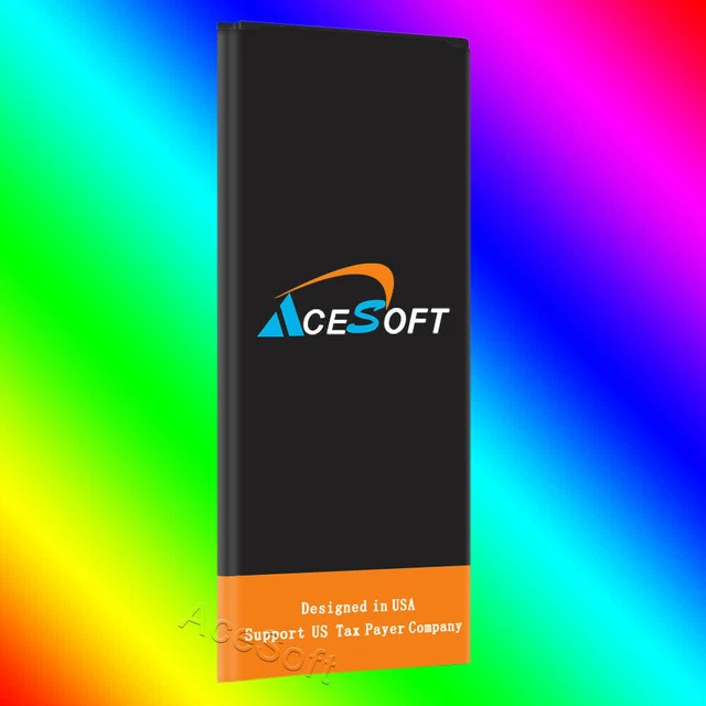 AceSoft 7220mAh Extended Slim Battery for Samsung Galaxy Note 4 IV SM-N910 N910T