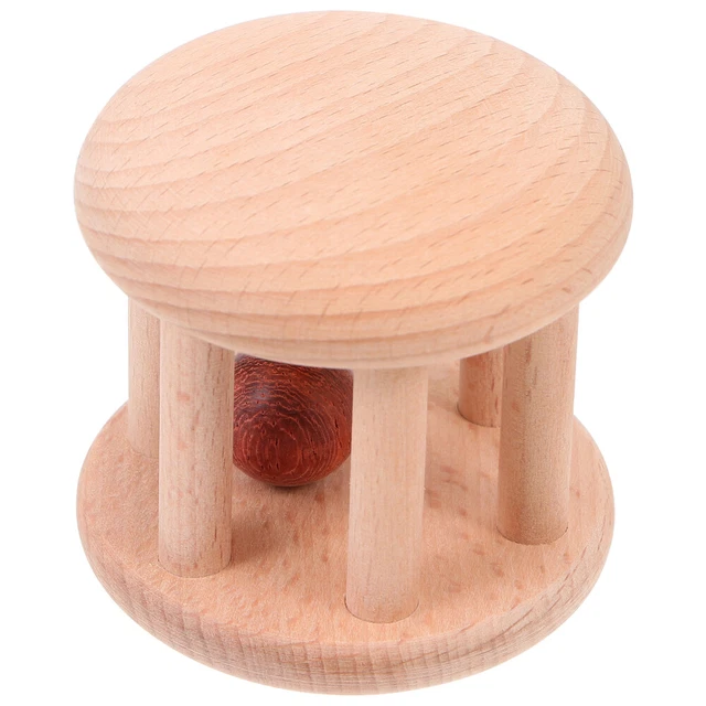 Kinder Holz Rasseln Spielzeug Baby, das Handbell frühes pädagogisches Spielzeug