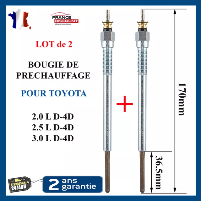 Bougie de préchauffage pour Toyota RAV4 RAV 4 Hilux Avensis Corolla 2.0 D-4D D4D