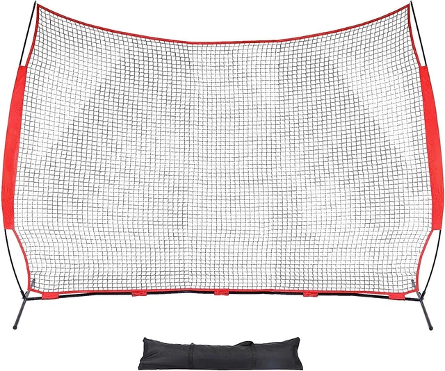 ZELUS Collapsible Barricade Backstop Net 12x9 ft Net for Lacrosse Baseball...