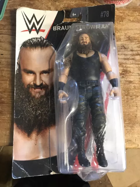 Action Figure Nuova Su Carta Completa Marrone Strawman #78 Wwe Rara Wwf Wrestling T83