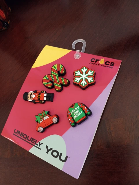 ⭐️NEW⭐️ Crocs Jibbitz Nutcracker - Merry & Bright - Car - Candy Cane & Snowflake