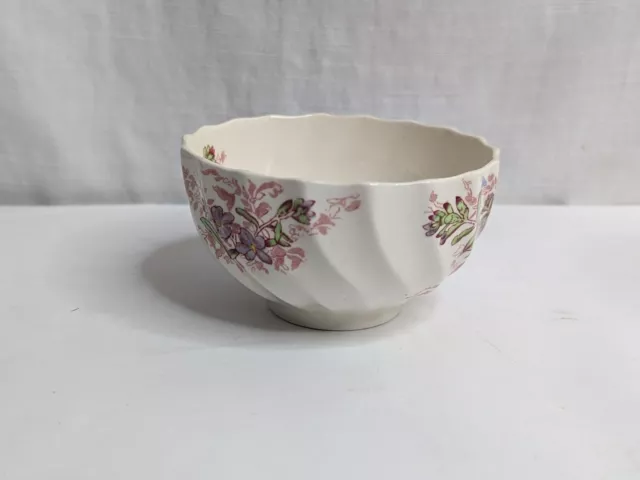 Vintage 1950s Copeland Spode FAIRY DELL Open Sugar Bowl, 3 3/4" Diameter, EUC