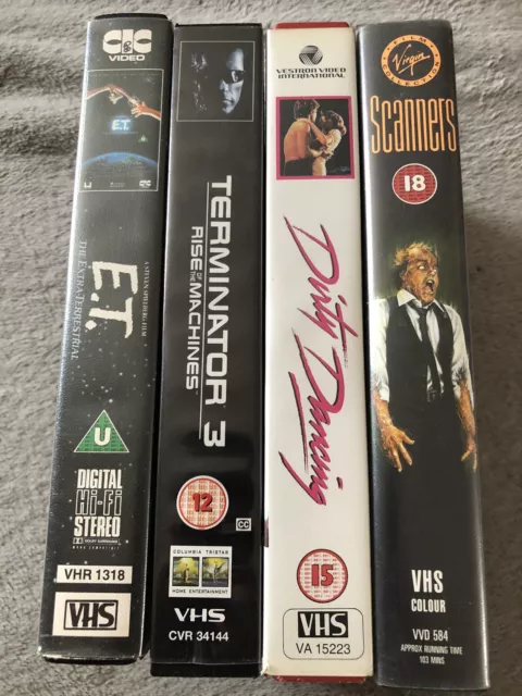 Job Lot Bundle 4 VHS Video Tapes Various Titles