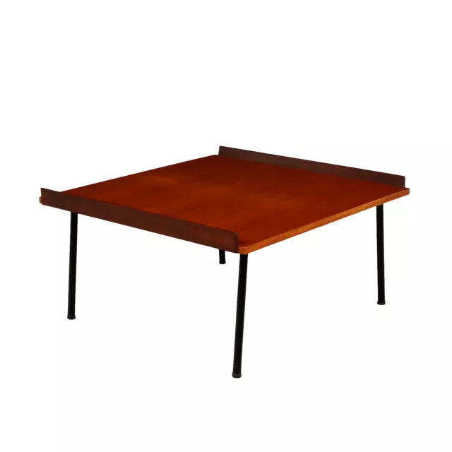 Table Basse Isa Vintage Plaquée en Teck Italie Années 1960