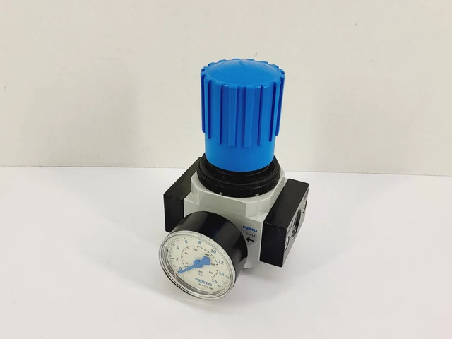 FESTO LR-1/2-D-MIDI Manual Pressure Regulator (159581) w/ 356759 Gauge