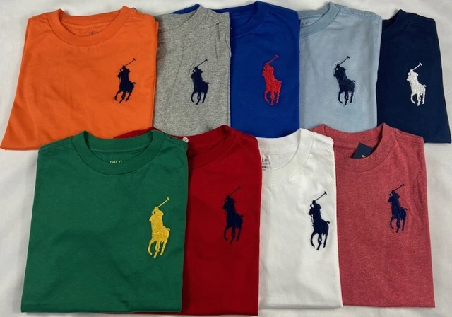Ex Ralph Lauren Boys / Girls T Shirt  'Big Pony' 2,3.4,5,6,7,8,10/12,14/16
