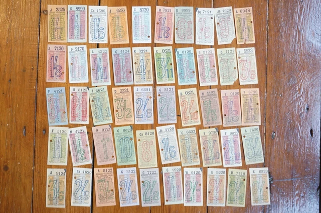 Original London Transport Reisebusse Busticket x50 Ref O