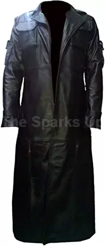 Mens The Punisher Frank Castle Jane Leather Trench Coat - BEST QUALITY PRODUCT