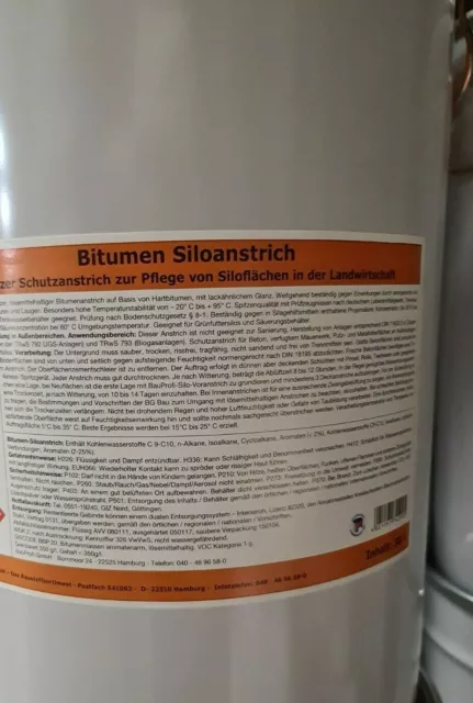 Bitumen Silolack LH Siloabdichtung Futtersilo Schutzanstrich Schutzlack