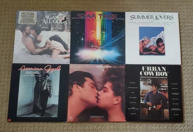 Lot of 6 Movie Soundtrack vinyl record albums