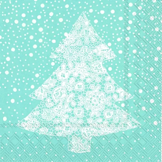 20 Xmas Paper Napkins Serviettes 3ply Christmas Tree Event Dinner Party Lunch